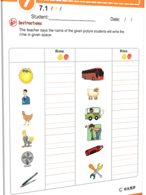 Rime Phonics Worksheet